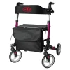Leichtgewicht-Rollator Premium, Aluminium, mit Rückengurt und Tasche - AT51006 lila