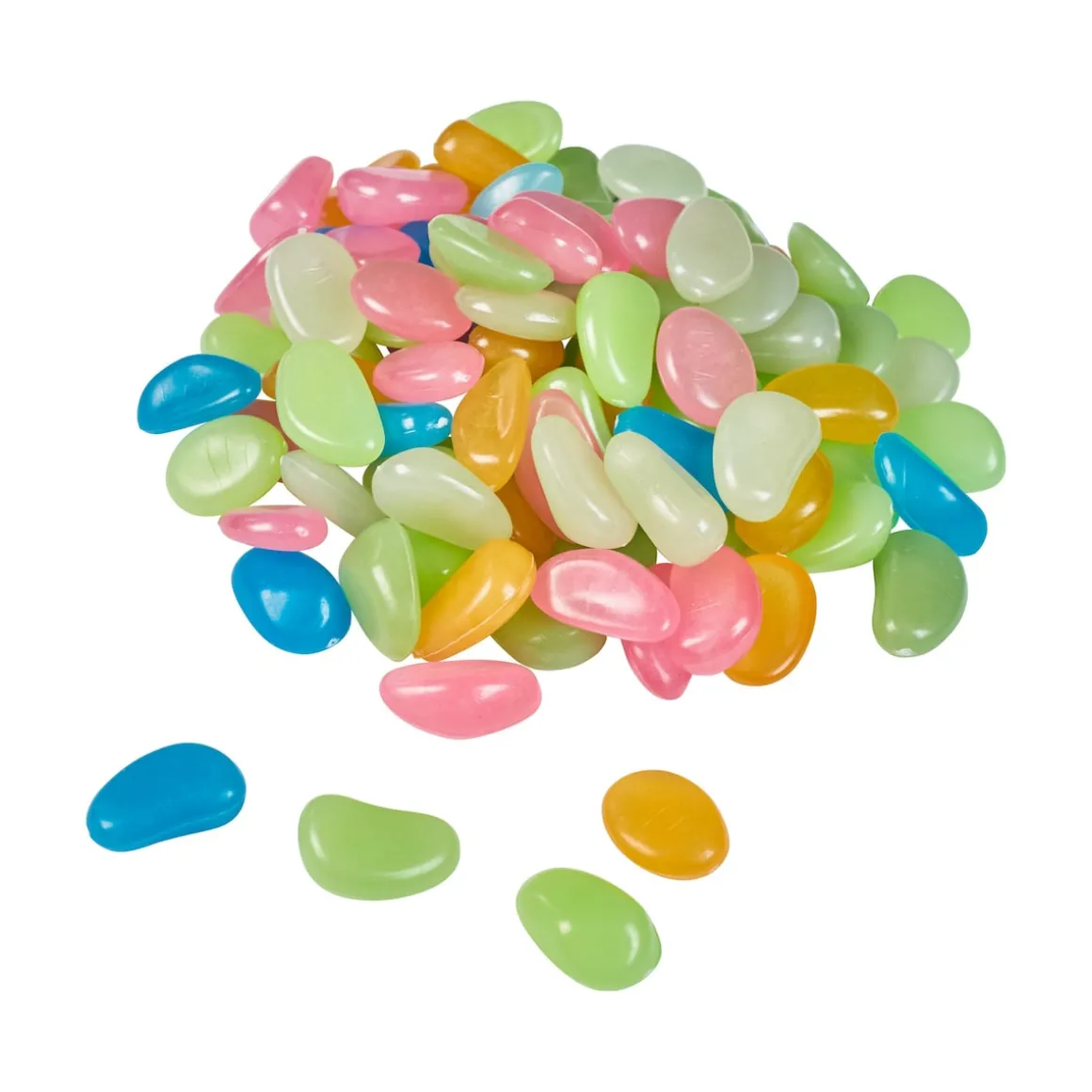 Leucht-Steine "Kunterbunt", 100 Stück