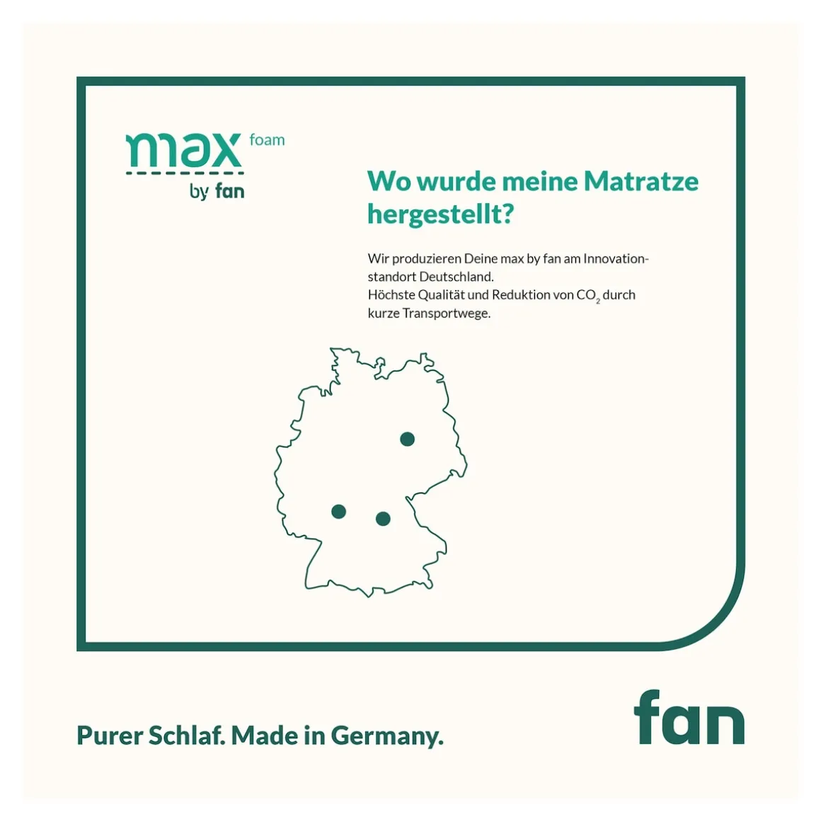 Matratze max foam by fan
