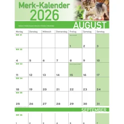 Merkkalender 2026 „Katzenbabies“