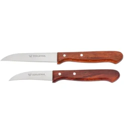 Messerset 2-tlg mit Holzgriff Wibschla 33