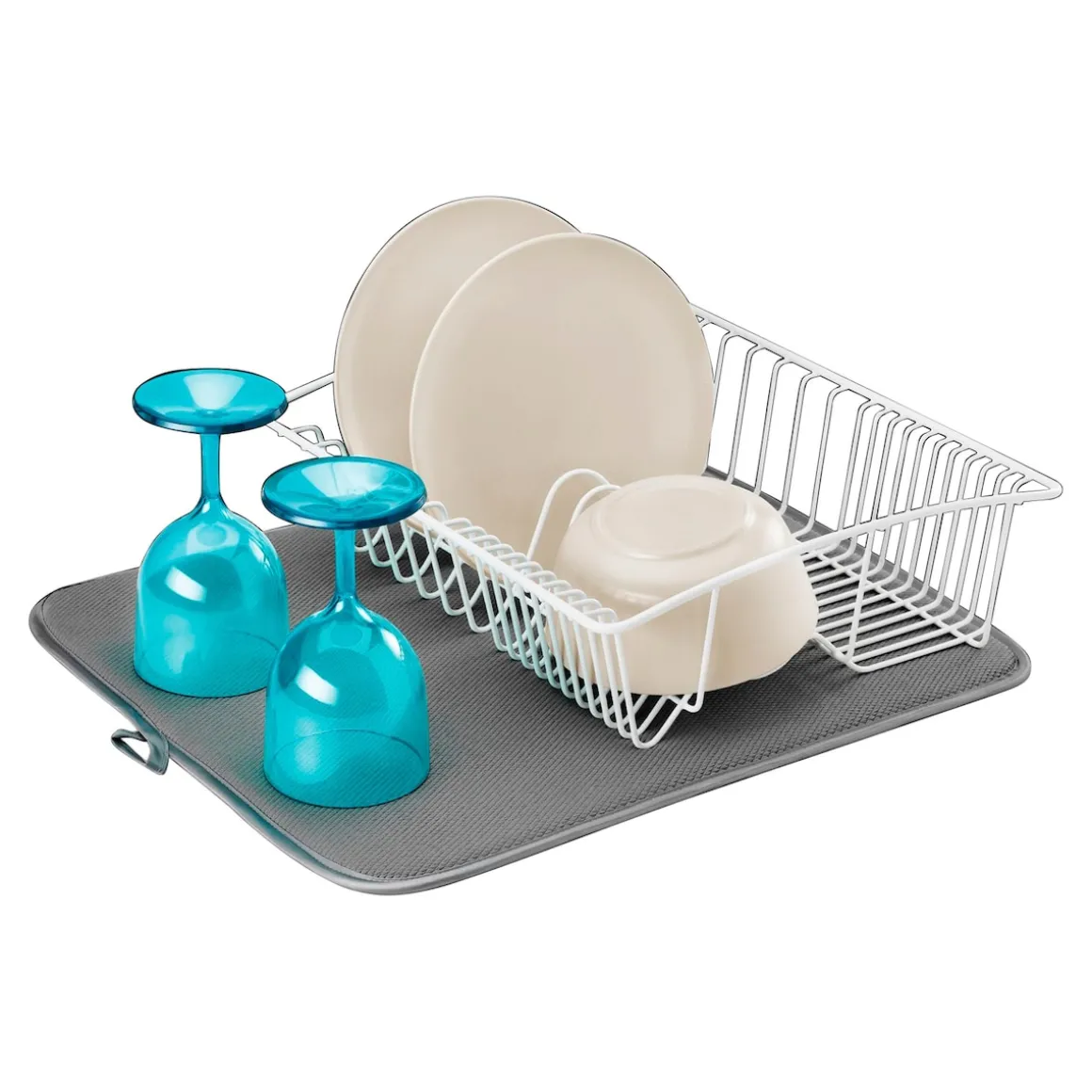 Microfaser Abtropfmatte "Softex" grau