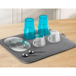 Microfaser Abtropfmatte "Softex" grau