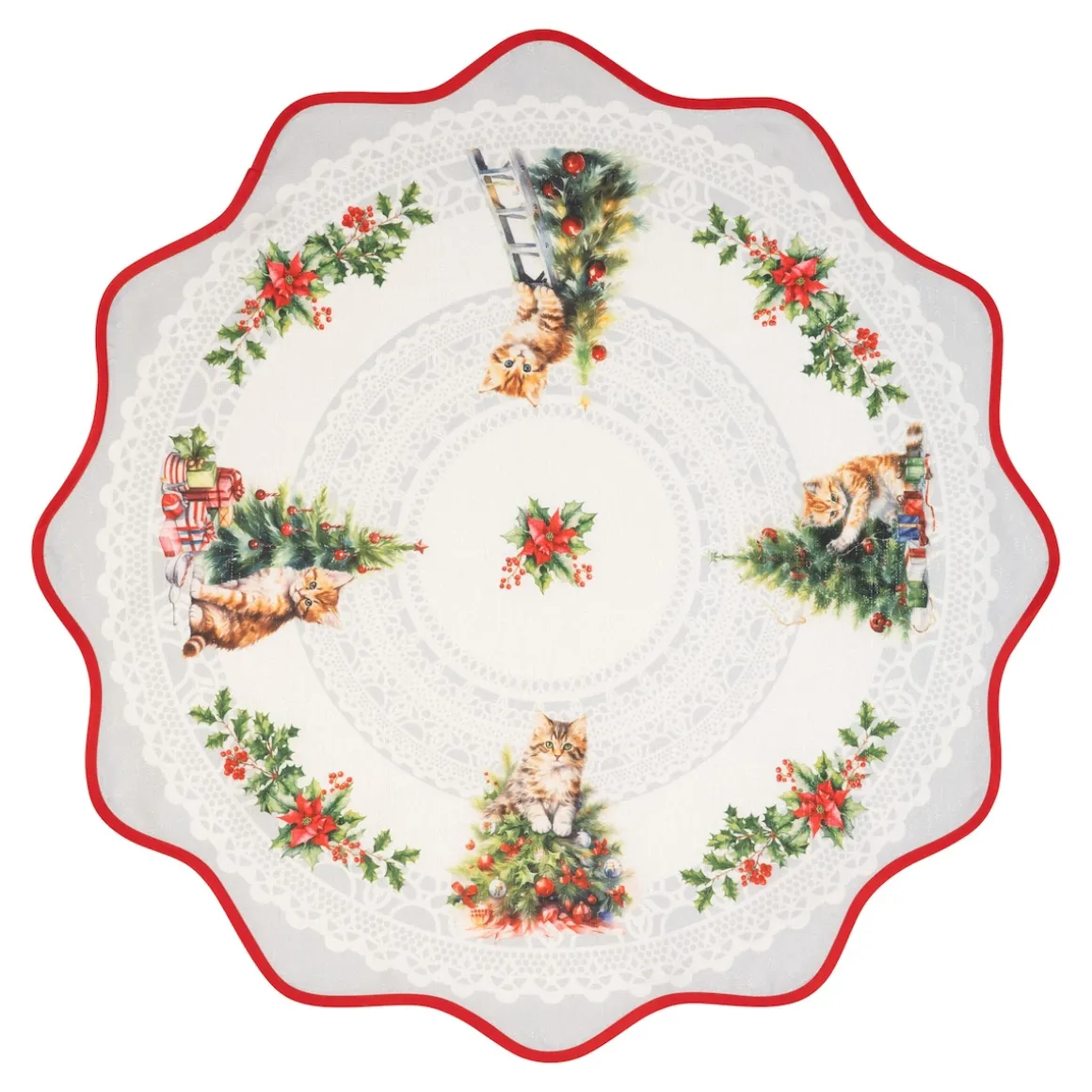 Mitteldecke „Katzenweihnacht“