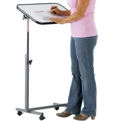 Mobiler Stehtisch weiß