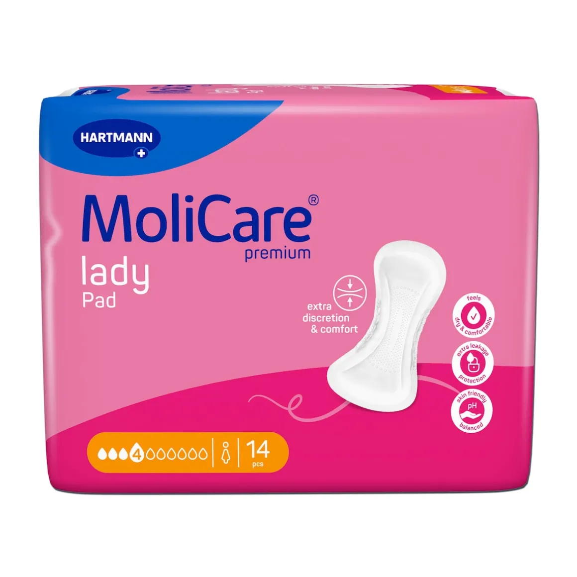 MoliCare Premium LADY PAD, 14 Stück Saugleistung 780 ml