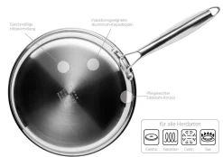 Palatschinkenpfanne, Edelstahl Hestia 1 x Pfanne
