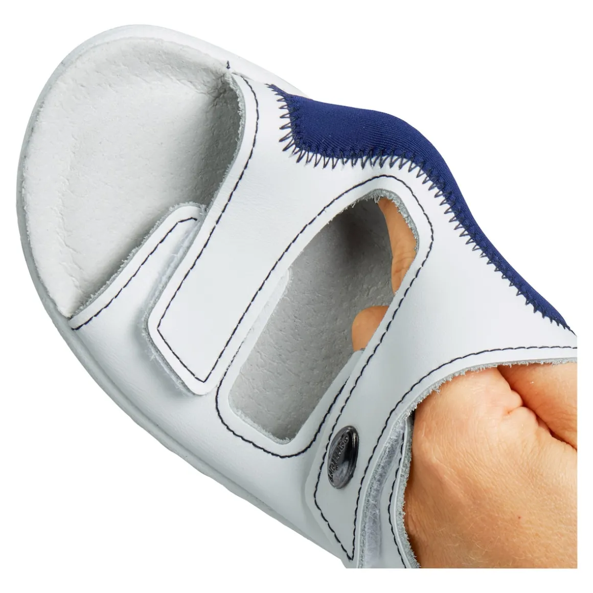 Pantolette mit Leder "Hallux"