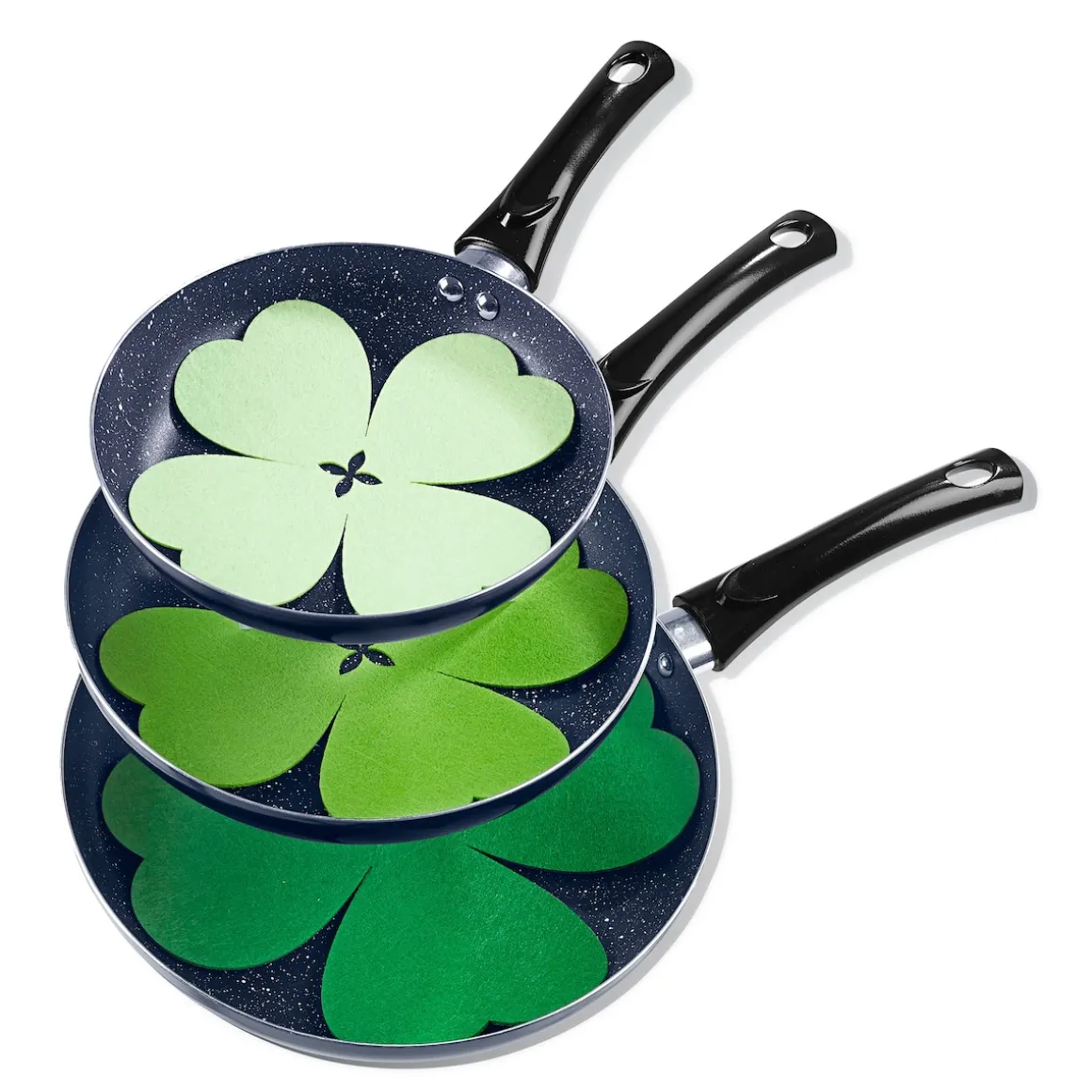 Pfannenschoner "Glücksklee", 6 Stück