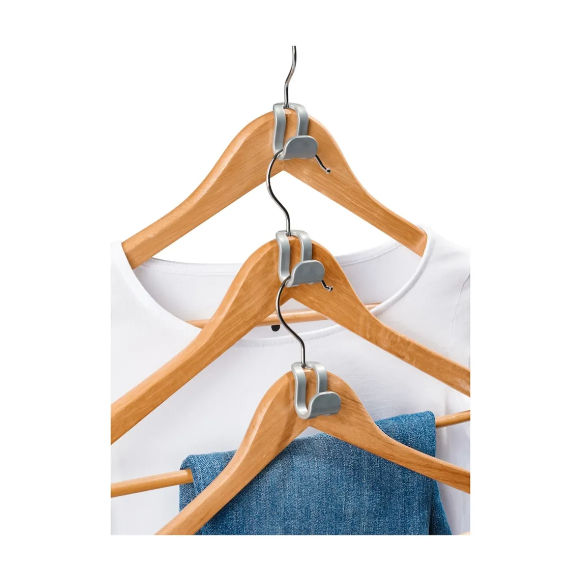 Platzspar-Haken, 10 Stück