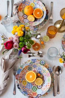 Platzteller-Set, Keramik Amarante 4 x Platzteller