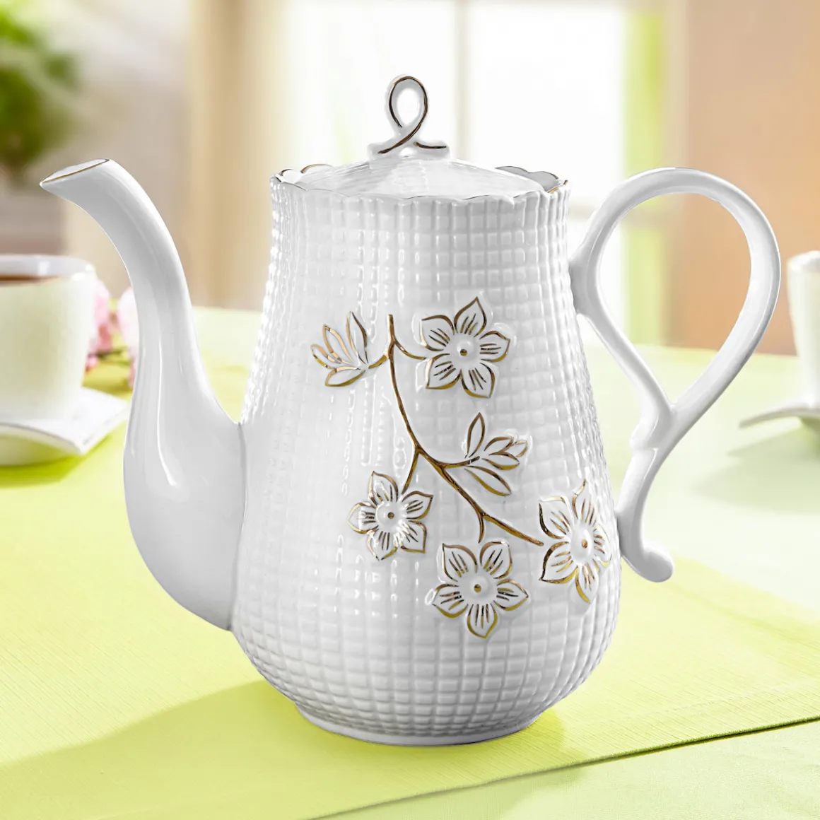 Porzellan-Kaffeekanne