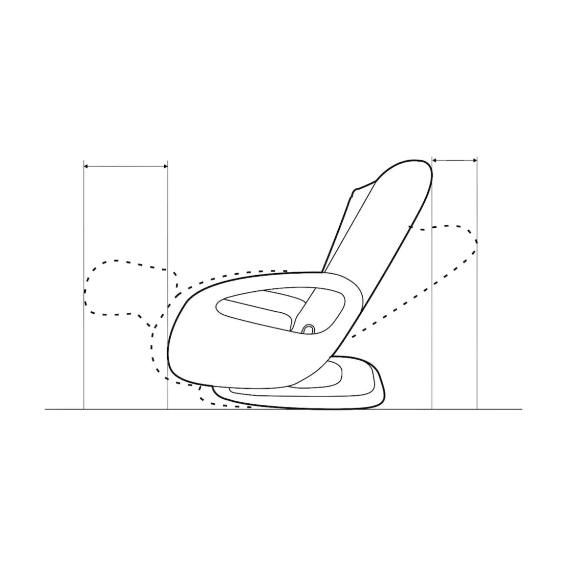 Premium-Massagesessel "Alpha 2000" grau