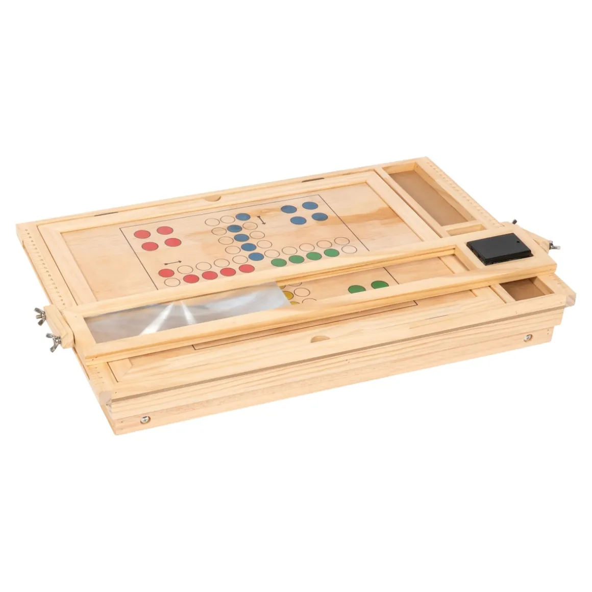 Puzzletisch "Premium" mit LED-Licht, 4 Schubladen, Lupe, mit Beinen, klappbar klein für 500 Teile