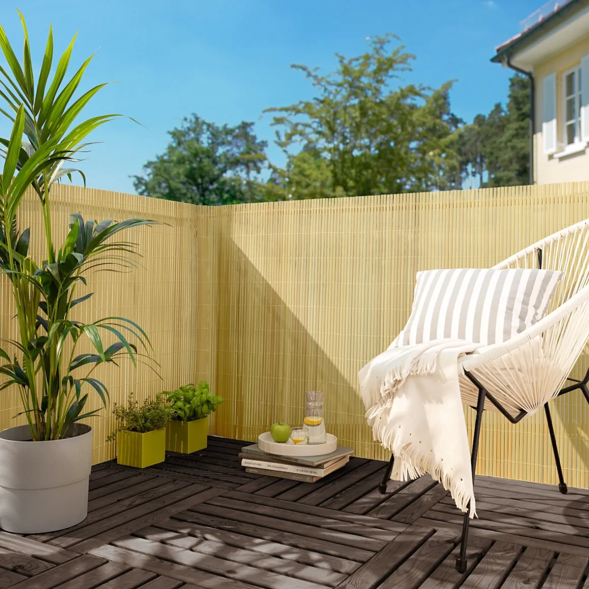 PVC Sichtschutzmatte Bambus