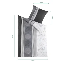 Renforcé-Bettwäsche, 2-teilig, 135x200 cm Viola