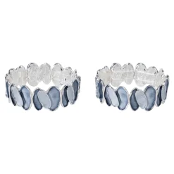 Ärmelraffer „Perlmutt-Optik“, 2 Stück