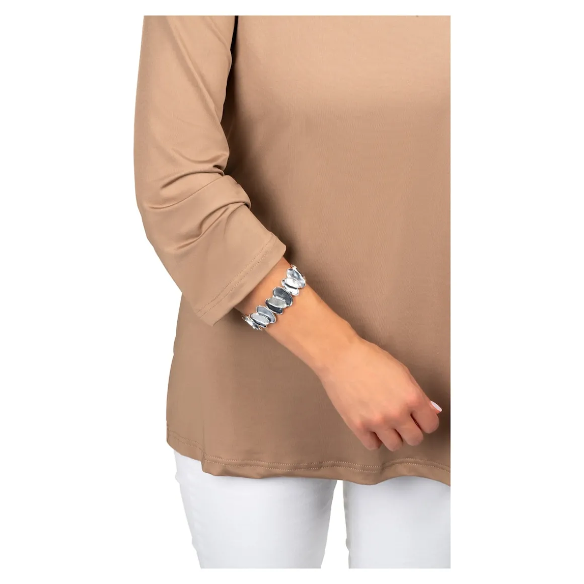 Ärmelraffer „Perlmutt-Optik“, 2 Stück