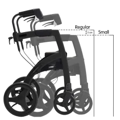 Rollator & Rollstuhl Rollz Motion mit Sitz, faltbar Small
