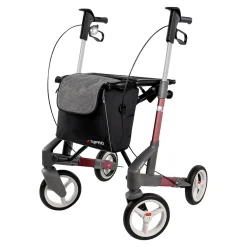 Rollator Troja 5G M, faltbar, höhenverstellbar rot