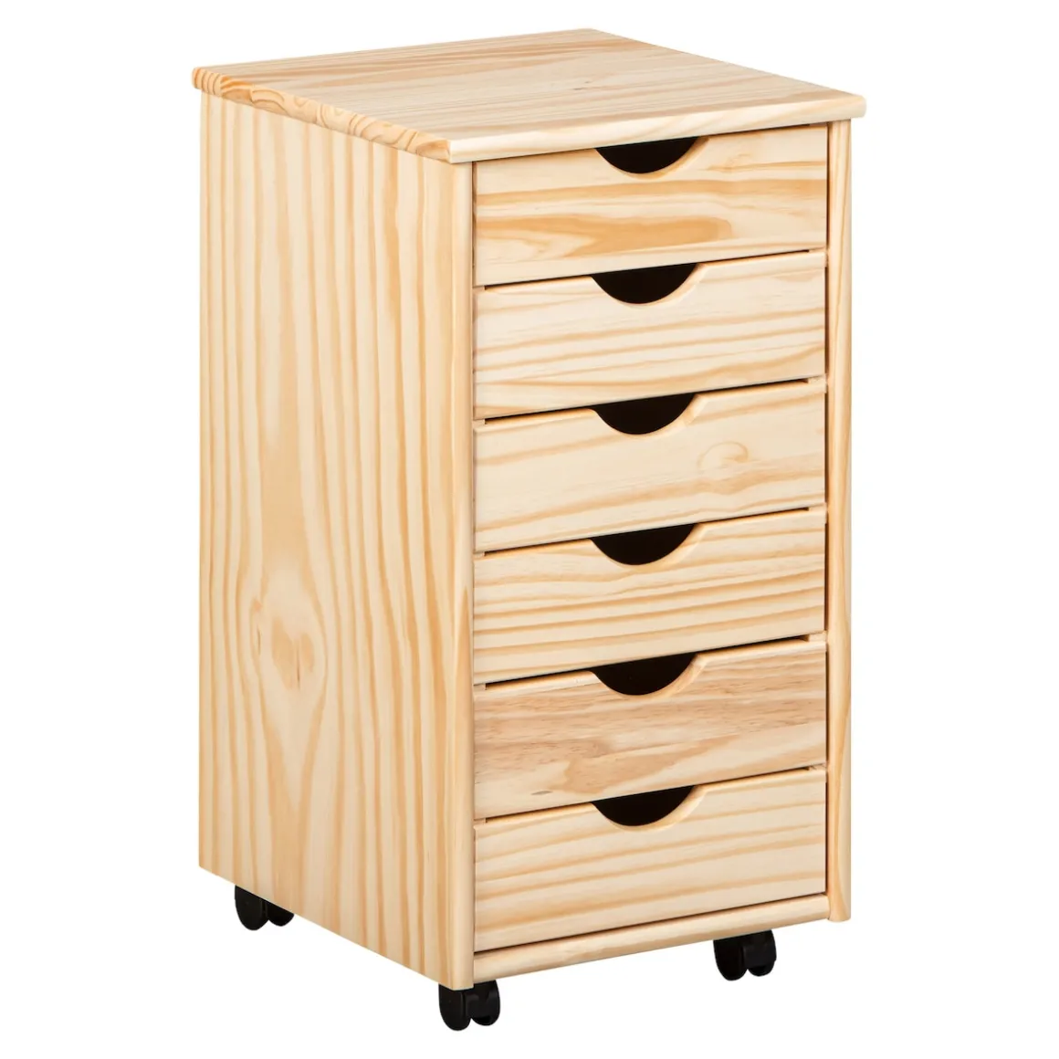 Rollcontainer holzfarben