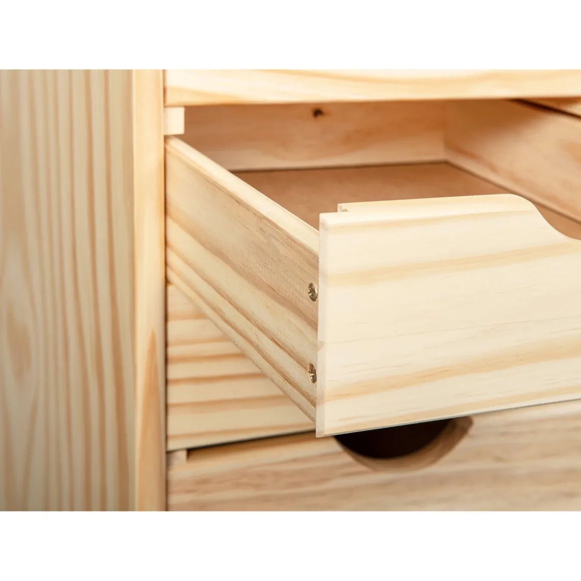 Rollcontainer holzfarben