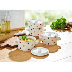 Schlemmer-Töpfchen „Kunterbunt,“ 8-teilig je 450 ml