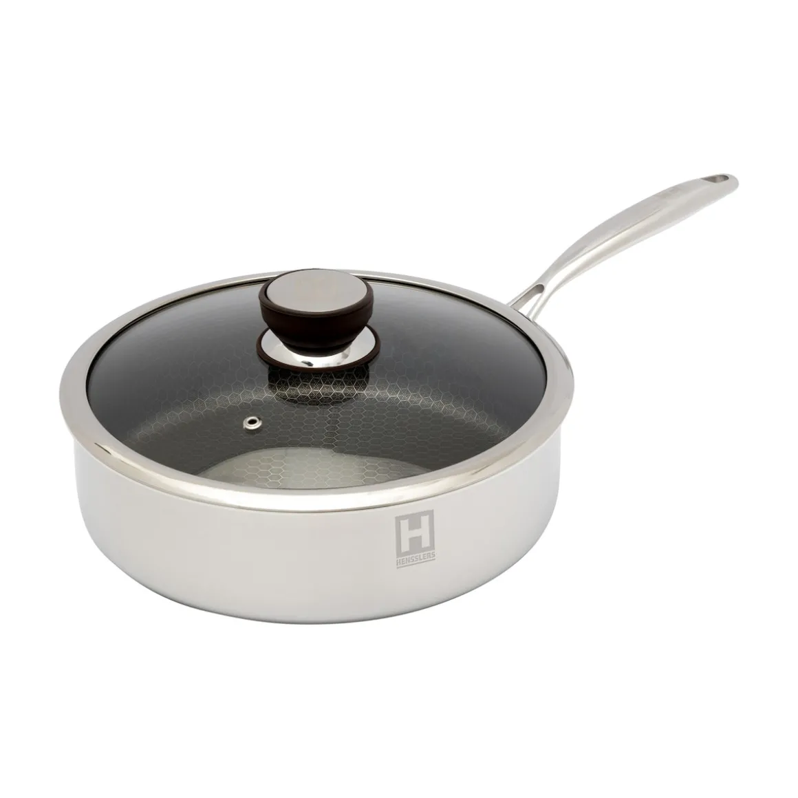 Schmorpfanne mit Wabenstruktur, Edelstahl, 26 cm Pfannenhöhe: 8 cm; Volumen: 3,5 l