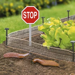 Schneckenzaun aus Kupfer