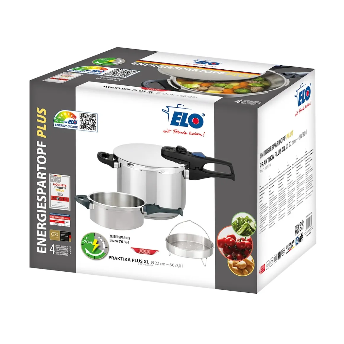 Schnellkochtopf-Set "Praktika Plus XL", 5-teilig