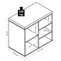 Schuhschrank mit Sitzkissen, 5 Fächer pink
