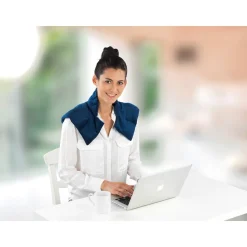 Schulterkissen "warm & kalt" dunkelblau