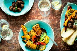 Servierplatten-Set, Steinzeug Frozen Grün