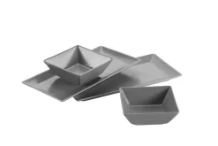 Servier-Set, Porzellan MANHATTAN CITY Schwarz