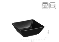 Servier-Set, Porzellan MANHATTAN CITY Schwarz