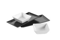 Servier-Set, Porzellan MANHATTAN CITY Schwarz