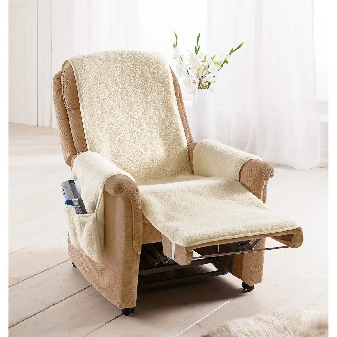 Sesselschoner aus Schurwolle