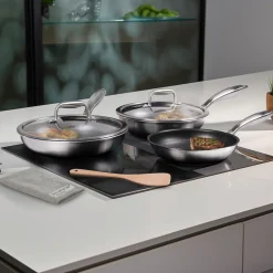 SILVERSTAR Edelstahlpfanne Bratpfanne 20 cm | ohne Deckel