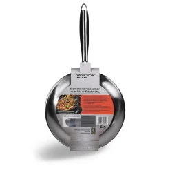 SILVERSTAR Edelstahlpfanne Bratpfanne 24 cm | ohne Deckel