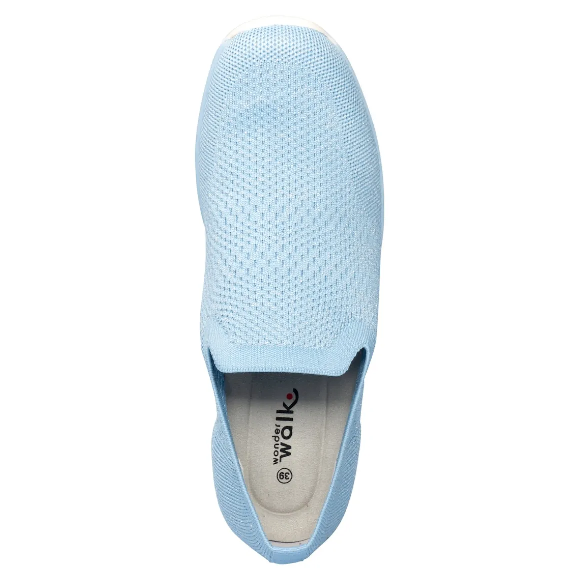 Slipper mit Keilabsatz „Federleicht“ blau