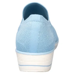 Slipper mit Keilabsatz „Federleicht“ blau