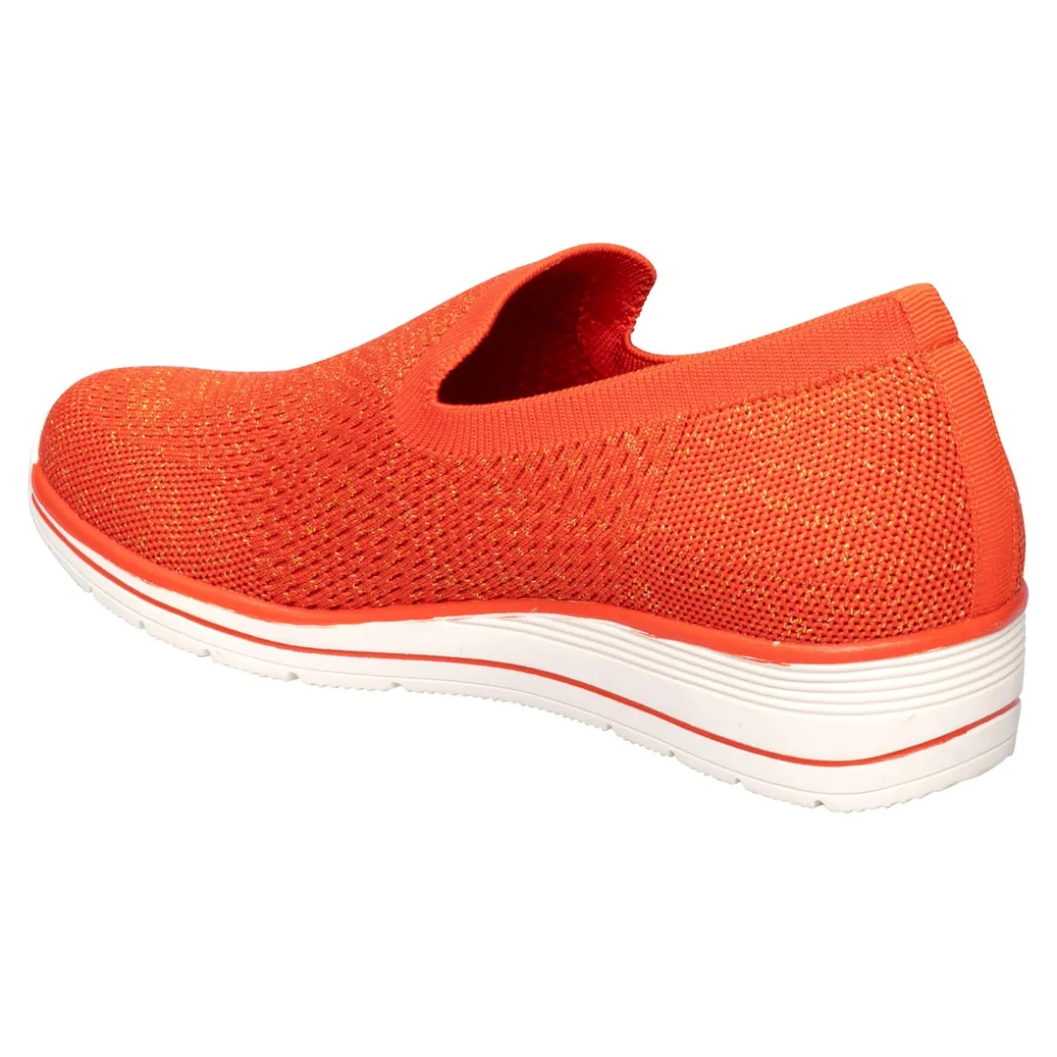 Slipper mit Keilabsatz „Federleicht“ koralle