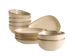 Snacking-Set, Steinzeug Cordelia Sand