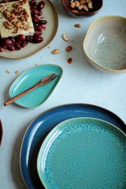 Snacking-Set, Steinzeug Cordelia Grün