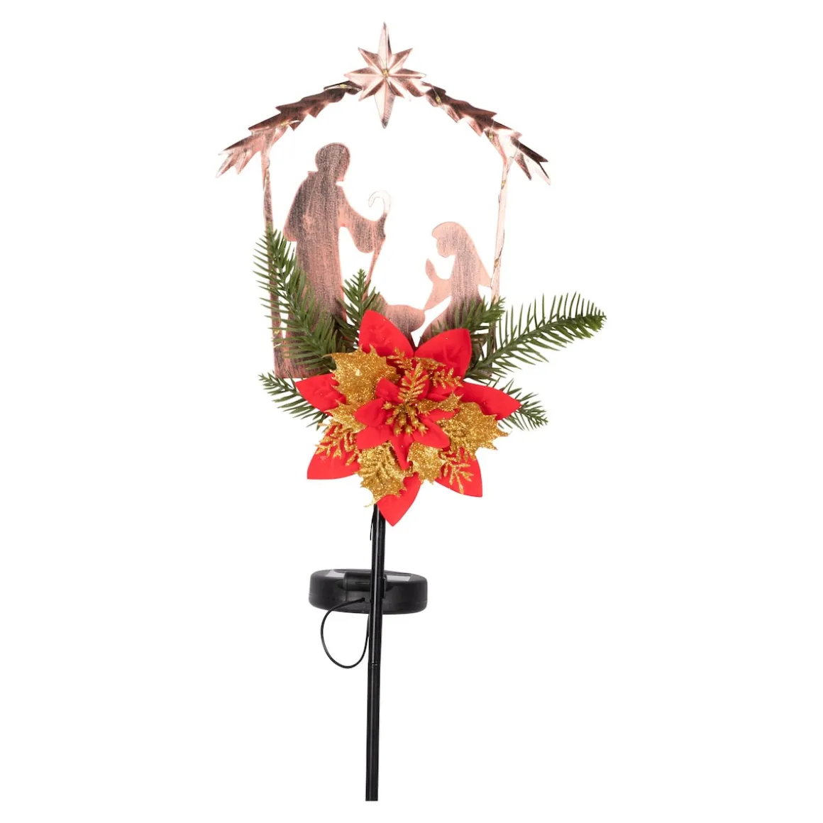 Solar-Gartenstecker Krippe