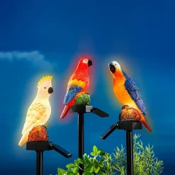 Solar-Gartenstecker "Vogel-Parade" Papagei Egon