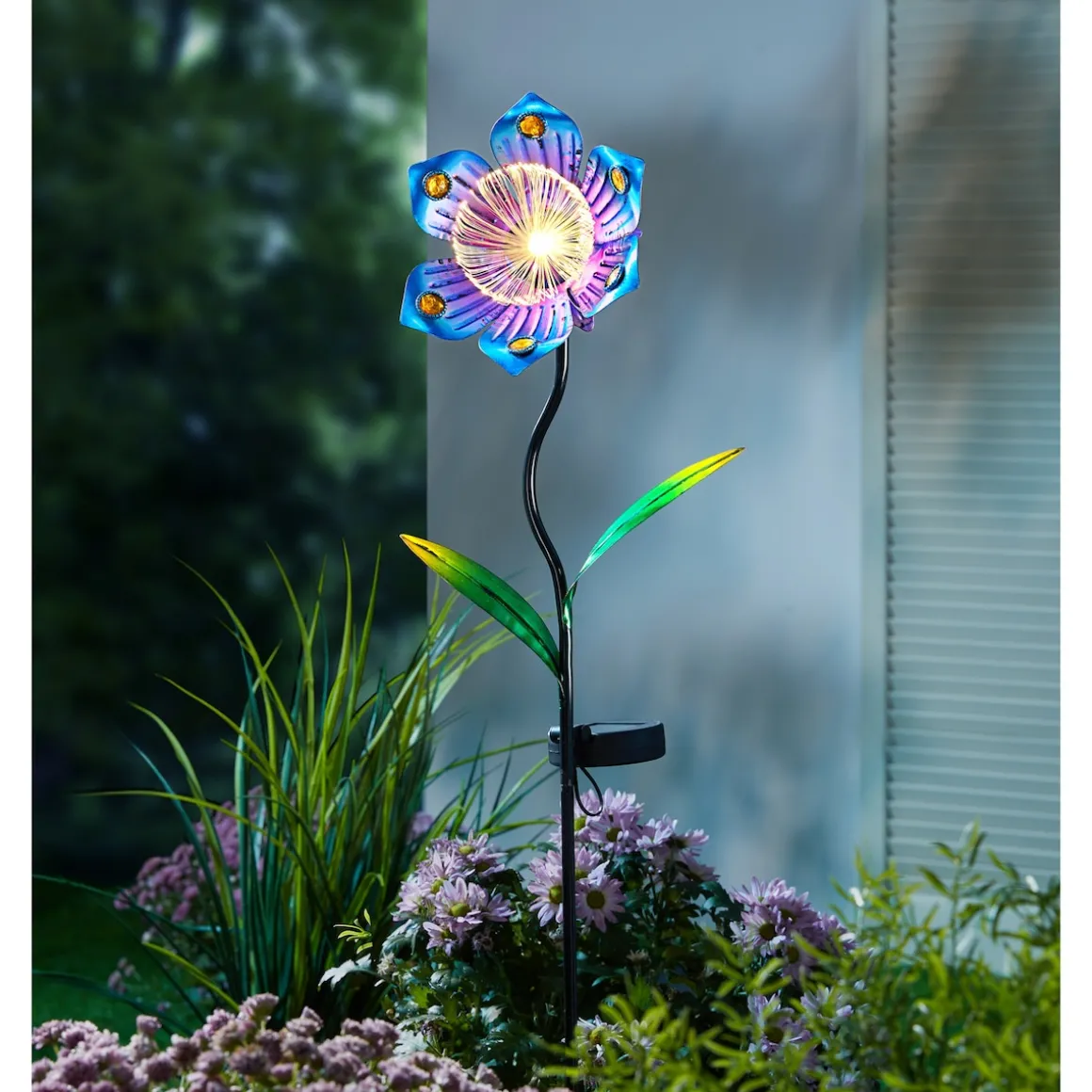 Solar-LED-Gartenstecker „Blütenstaub“