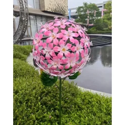 Solar-LED-Gartenstecker "Hibiskus"