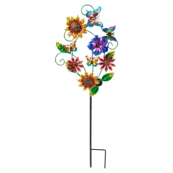 Solar-LED-Gartenstecker „Schmetterlingswelt“