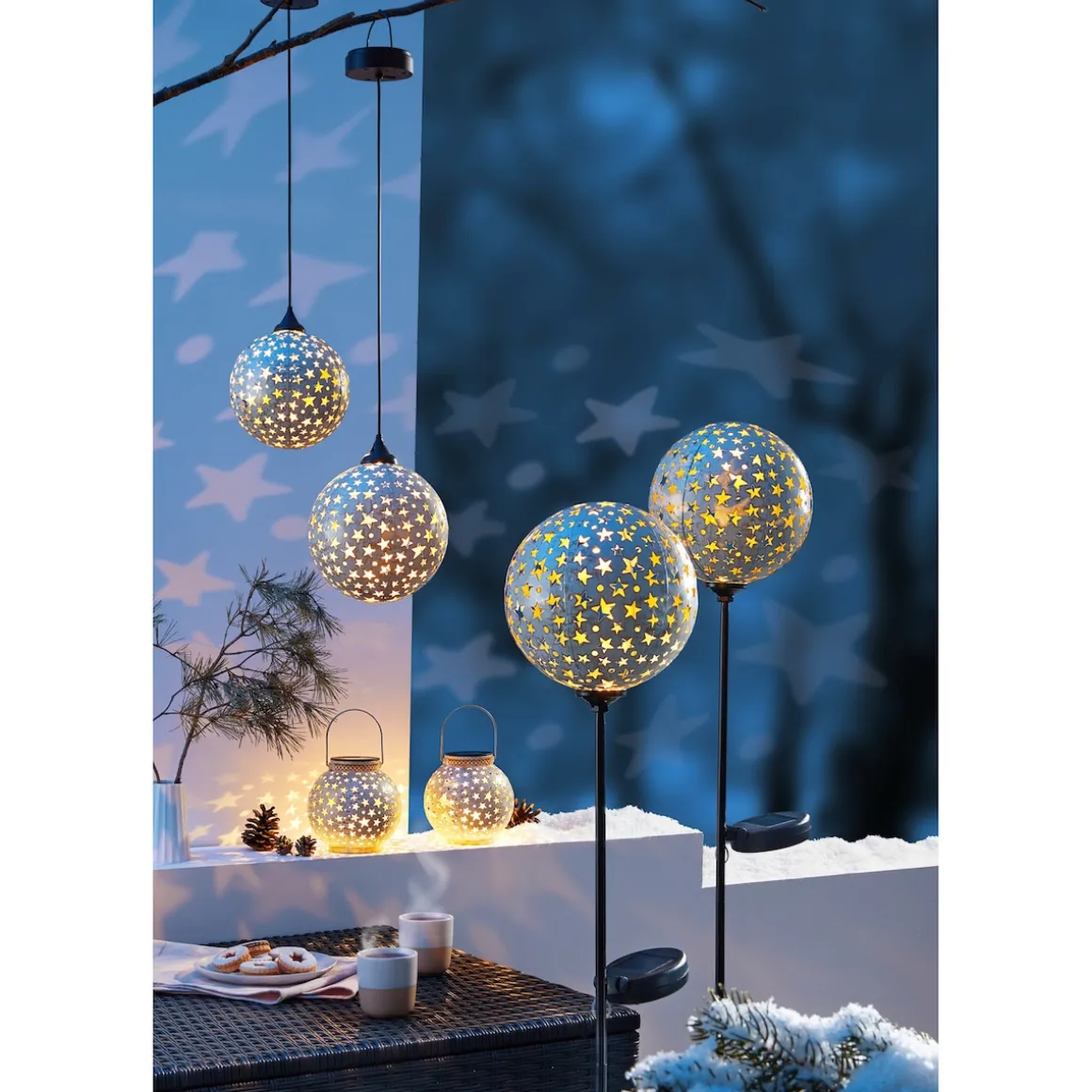 Solar-LED-Gartenstecker „Sternenzauber“